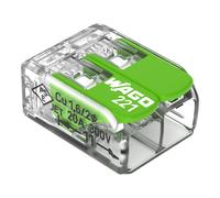 WAGO 221-422 Conector De Doble Palanca 4mm² Rango Verde - 221-422 [100 Piezas]