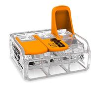 WAGO 221-613 Conector de Cable Compact con Palancas, 3 Conductores, hasta 6 mm²