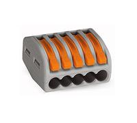 Wago 222-415 Classic - Abrazadera de conexión cables electricos (20 unidades, con palanca de accionamiento)