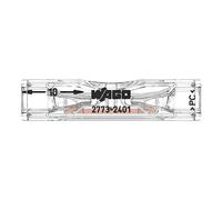WAGO Conectores pasantes 2773-2401 – 2 conductores, hasta 4 mm², transparentes, 100 unidades