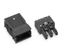 Wago Kit de instalación eléctrica 770-103 WINSTA MIDI conector hembra 3 polos negro