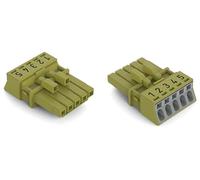 WAGO 890-265 Conector de red 890 hembra Número total de polos: 5 16 A, verde claro, 50 unidades.