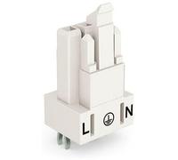 WAGO 890-823 - Conector de red Winsta Mini hembra, instalación vertical, número total de polos: 3 16 A, color blanco 100S