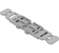 WAGO Adaptador de fijación con alivio de tensión de 2 vías, para conector de paso con palanca para fijación con tornillo, color gris