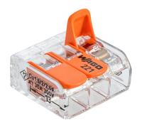 WAGO - Bolsa de 3 terminales S221 con 3 entradas de cables flexibles y rígidos de 0,5 a 6 mm²