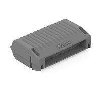 WAGO Gelbox, Caja de gel, para empalmar cables, con gel, serie 221, 2x73, máx. 4 mm² conectores, sin empalme, Tamaño 3, gris, 207-1333 (3 pcs)
