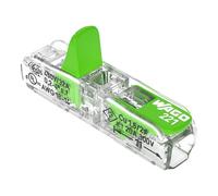 WAGO Green Range 221-2431 - Conectores de 2 conductores con palanca | Sección transversal nominal: 4 mm², con palanca, apto para todo tipo de escalera, 60 unidades