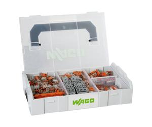 WAGO L-BOXX® Mini Serie 221 - Kit de Caja 259 Terminales de Palanca para Cableado Profesional