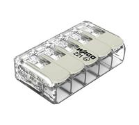 WAGO Terminales de conexión 221-685 | 5 conductores, hasta 6 mm², 15 unidades, conector de cable compacto con palancas para todos los tipos de conductores en todo el mundo, seguridad confirmada de