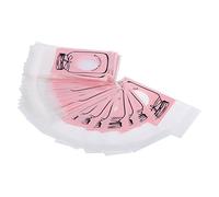 WAHEWUD 4 Colores 100 Uds Paquete Botella de plástico patrón Caramelo Galleta Galletas Bolsas de Embalaje Suministros para Fiestas (7 * 10+3 Rosa)