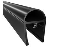 WAKA® PRO-C - Junta de ducha y labio de ducha para puertas de ducha de 10-12 mm, longitud 2000 mm, juntas para cabinas de ducha y puertas de cristal