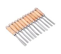 Wakects Cinceles para Madera de Ranurar HSS, Herramientas de Torneado para Tallar Madera, Juego de 12 Piezas con de de 20 Cm Compatible con Amoladora