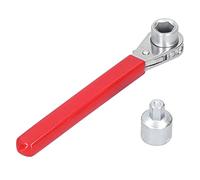 Wakects Llave de Trinquete para Borne de Batería, Llave para Batería de 10 Mm y 5/16 Pulgadas, [brand] de Vinilo No Conductor, para Terminales y Lateral con Enchufe de 1/2 Pulgada para
