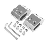 Wakects Soporte de Caja de Herramientas Alpha Rail para Montaje, 2 (SILVER) | Soporte de montaje en riel modular, 4 pernos, 4 tornillos incluidos, taller, pared, garaje, almacenamiento en el lugar de