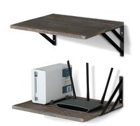 Walasis Estante de Pared Vintage Blanco Profundidad 30cm, Pack de 2