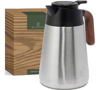 WALDWERK Jarra Termo (1,5 L) - Termos de café de acero inoxidable 304 de doble pared - Termo agua caliente con vertido antigoteo - Jarra termica para café