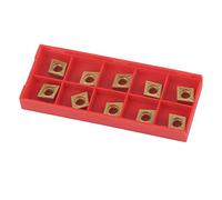 Walfront 10Pcs Insertos de Carburo de CNC, CCMT09t304 CCMT32.5 Cortador de Insertos de Fresado de Torno Cuchillos de Inserciones de CNC