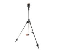 Walfront Aspersor Rotatorio Automático, Cobertura de 360 Grados | Acero inoxidable, altura ajustable, fácil instalación, ideal para jardines, césped
