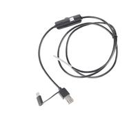Walfront Cámara de Inspección de Endoscopio ABS Boroscopio Alimentado por USB Lente de 3,9 Mm 720P IP67 6 LED Ajustables para Mantenimiento de Motores Automotrices Inspección de Equipos de Tuberías