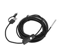 Walfront Cámara de Inspección de Endoscopio ABS Boroscopio Alimentado por USB Lente de 3,9 Mm 720P IP67 6 LED Ajustables para Mantenimiento de Motores Automotrices Inspección de Equipos de Tuberías