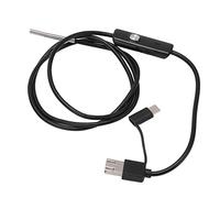 Walfront Cámara de Inspección de Endoscopio ABS Boroscopio Alimentado por USB Lente de 3,9 Mm 720P IP67 6 LED Ajustables para Mantenimiento de Motores Automotrices Inspección de Equipos de Tuberías