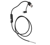Walfront Cámara de Inspección de Endoscopio ABS Boroscopio Alimentado por USB Lente de 3,9 Mm 720P IP67 6 LED Ajustables para Mantenimiento de Motores Automotrices Inspección de Equipos de Tuberías