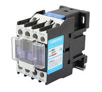 Walfront Contactor de CA CJX2-1810, 18 A, 220 V, Eléctrico Industrial | Contactor Eléctrico, Distribución de Energía, Bobina AC 220V, Control de Carga de 18A, Cableado Frontal de Placa,