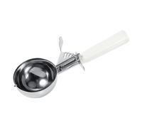 Walfront Cuchara para Helado de Acero Inoxidable con de Plástico Palanca de Liberación de Cuchara para Frutas de Calidad Alimentaria de 4,2 a 8 Cm para el Hogar, Cocina, Tienda de Postres, Servicio