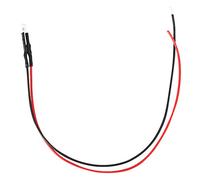 Walfront Diodo Emisor de Luz LED con Cable - 10 Uds Bombillas LED Mini Ultrabrillantes Multicolores 12V 0,06 W (Blanco Rojo)