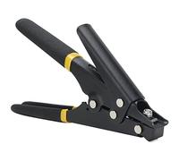 Walfront Herramienta para Bridas de Nylon, Herramienta de Fijación y Corte de Bridas for Instalación y Ajuste de Cables (BLACK)