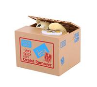 Walfront Hucha gato caja de ahorro de cerdito hucha de monedas Penny automático de monedas de robo niños y adultos unisex