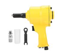 Walfront KP-705P 1/4 "Remachadora Neumática Herramienta Remachadora de Aire Pistola Remachadora Neumática Empuñadura de Pistola Herramienta Remachadora Accionada por Aire 2.4-4.8mm Chuck 1850kgs