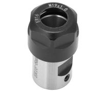 Walfront Portabrocas de Bloque de Pinza ER16 Portabrocas de Metal de Alta Resistencia C20 ER16 40L para Torno Taladro Fresadora Sujeción del Eje del Motor con Rosca en Espiral Ajuste de Precisión
