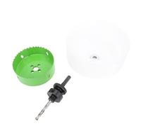 Walfront Sierra de Bimetálica de 4 Pulgadas con Colector de Polvo, Cortador de Agujeros para Luces Empotradas con 95% de Recogida de Polvo, para Yeso Madera Plástico