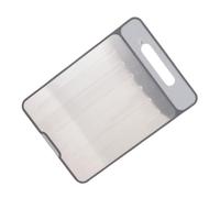 Walfront Tabla de Cortar con Bandeja para Descongelar, Tabla de Cortar de Aluminio de Doble Cara con Sacapuntas y Rallador de Ajo Incorporados, 13,4 X 9,4 Pulgadas, Antideslizante, Estable para