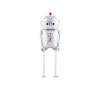 Globo de papel de aluminio con diseño de robot de 80 cm para helio, con patas de correr de 45 cm, globo para cumpleaños infantiles, fiesta robótica, globo de aire para decoración de cumpleaños, color