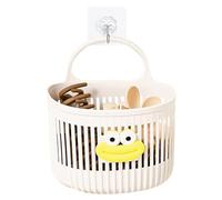 Wall Basket, Storage Organizer, 5,9 x 5,3 x 3,9 pulgadas Mounted Design, No Drill, Durable Material, Space Saving for Bathroom, Kitchen Area, Shower Room, Door Hook, Toiletry Holder, Small Items