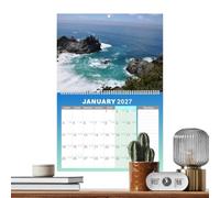 Wall Calendar 2027-12 Month Hangable Jan-Dec Nature Planner