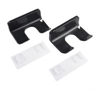 Wall Mounted Hair Dryer Holder Rack Plastic Organizer | para durable Plastic, Multi-compartment For Dryer & Brushes, Space-saving Wall Mount, Easy Install, Black Grey White