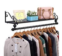 Wall rack Estante de Hierro Forjado para Colgar en la Pared, Estante para Ropa estantes para Tiendas de Ropa, Perchero para Ropa al por Menor, Bolsa para Zapatos, Estante de exhibición, Perchero