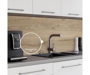 WALLando Panel trasero de cocina Premium, corte de tamaño personalizado - Revestimiento de pared de PVC fácil de montar para la cocina - Protección contra salpicaduras resistente al calor de paneles