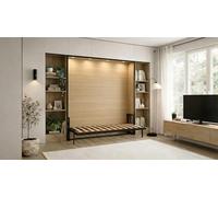 Wallbedking Cama abatible Morphy Classic - Sistema Multifuncional Modular SizeFlex y TypeFlex, Cama abatible Ahorra Espacio y Extensible con módulos de sofá (100x190, Horizontal)