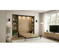 Wallbedking Cama abatible Morphy Classic - Sistema Multifuncional Modular SizeFlex y TypeFlex, Cama abatible Ahorra Espacio y Extensible con módulos de sofá (140x190, Vertical)