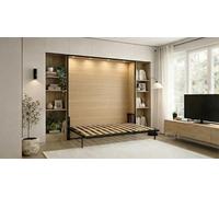 Wallbedking Cama abatible Morphy Classic - Sistema Multifuncional Modular SizeFlex y TypeFlex, Cama abatible Ahorra Espacio y Extensible con módulos de sofá (120x200, Horizontal)