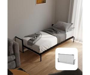 Wallbedking Cama Abatible Studio Horizontal 190x90cm con Pistones a Gas, Marco Metálico Fuerte, Capacidad 250 kg, Ideal para Habitaciones Pequeñas o Estudios, Ahorro de Espacio, No Incluye Colchón
