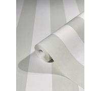 WALLCOVER Papel Pintado Verde Rayas Landhaus Blanco Verde Claro Líneas Moderno Finas Estructura 10.05 x 0.53 m Fabricado en Alemania