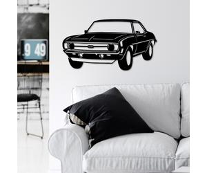 Wallity Chevrolet Camaro SS Accesorio decorativo de pared metálico Negro