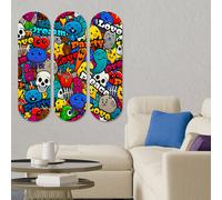 Wallity Cuadro Decorativo de MDF Multicolor (3 Piezas)