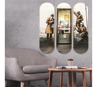 Wallity Cuadro Decorativo de MDF Multicolor (3 Piezas)