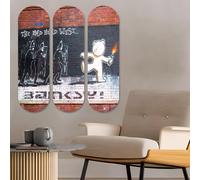 Wallity Cuadro Decorativo de MDF Multicolor (3 Piezas)